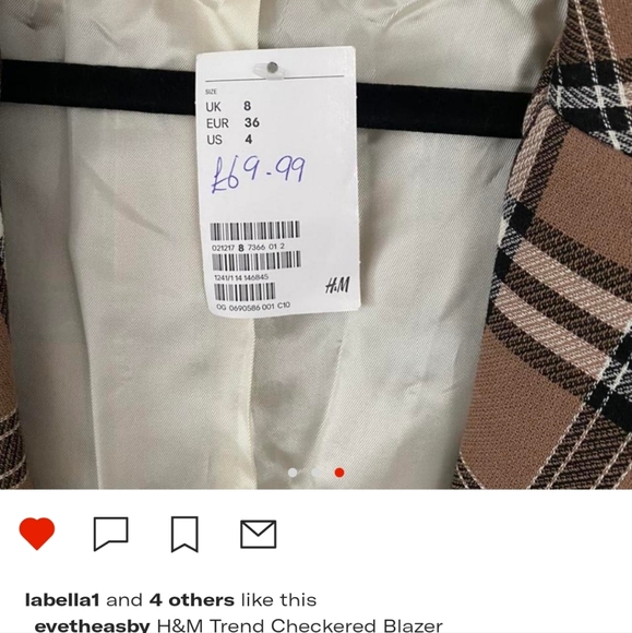 IN SEARCH OF H&M.CHECK.PLAID BLAZER - Picture 4 of 4